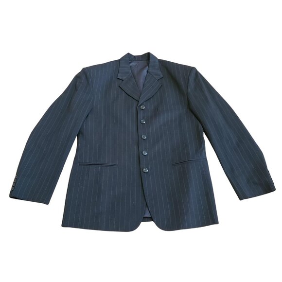 Tailored Pinstripe Pant Suit sz 44 - Picture 2 of 13